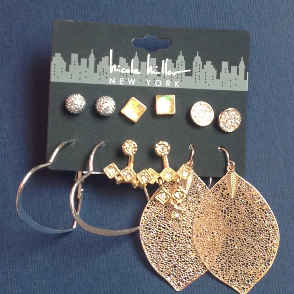 Nicole Miller 6 earrings, 50% off send offer